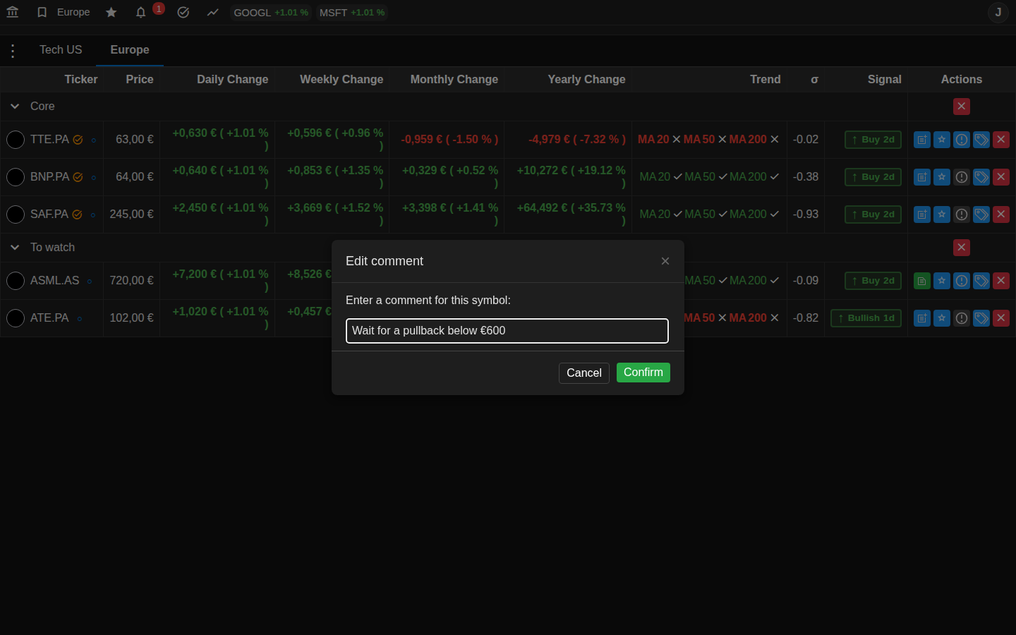 Diario d'Investimento